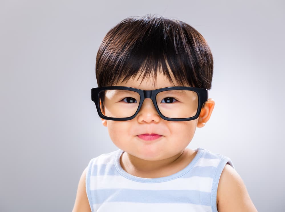 toddler boy with glasses